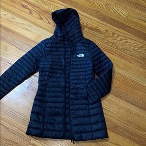 NorthFace Black Long Puff Coat